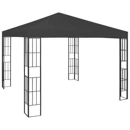 vidaXL Gazebo | Anthracite and black | Steel frame, Polyester canopy | 3x3 m
