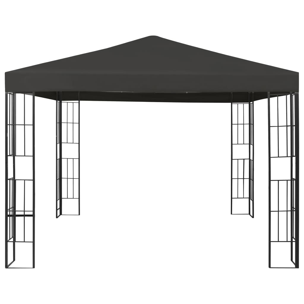 vidaXL Gazebo | Anthracite and black | Steel frame, Polyester canopy | 3x3 m