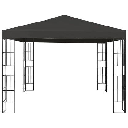 vidaXL Gazebo | Anthracite and black | Steel frame, Polyester canopy | 3x3 m