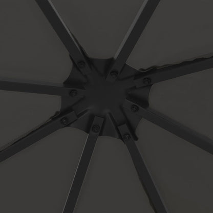 vidaXL Gazebo | Anthracite and black | Steel frame, Polyester canopy | 3x3 m