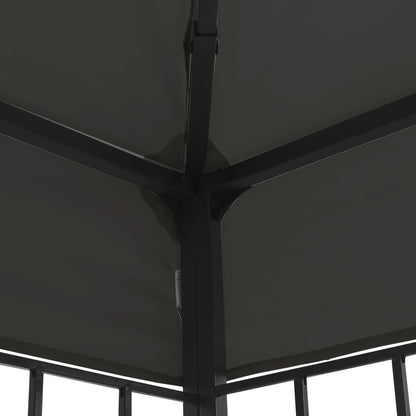 vidaXL Gazebo | Anthracite and black | Steel frame, Polyester canopy | 3x3 m