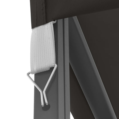 vidaXL Gazebo | Anthracite and black | Fabric (100% polyester), Steel | Large - 3 x 4 m