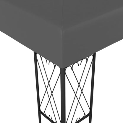 vidaXL Gazebo | Anthracite | Steel | 3x3 m | Gazebo | Square | Contemporary