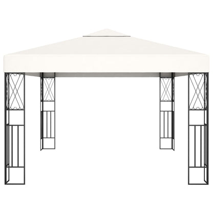 vidaXL Gazebo | Cream | Steel, 100% Polyester | Large | UV-resistant materials - 3 x 4 m