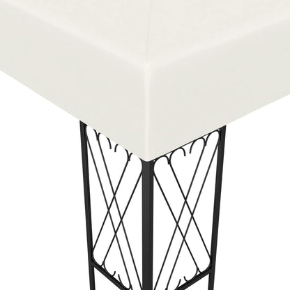 vidaXL Gazebo | Cream | Steel, 100% Polyester | Large | UV-resistant materials - 3 x 4 m