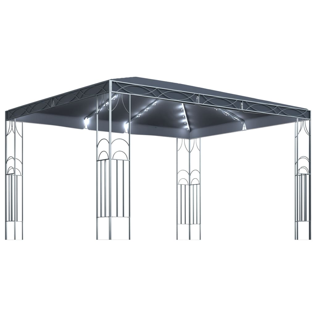 vidaXL Gazebo | UV-resistant materials | Gazebo Canopies | Rectangular - Anthracite - 400 x 300 cm