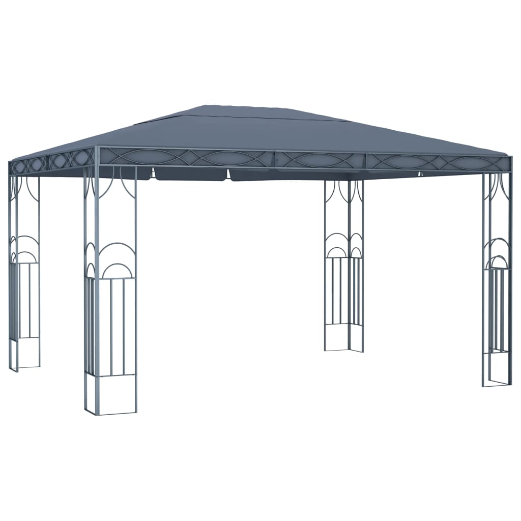 vidaXL Gazebo | UV-resistant materials | Gazebo Canopies | Rectangular - Anthracite - 400 x 300 cm