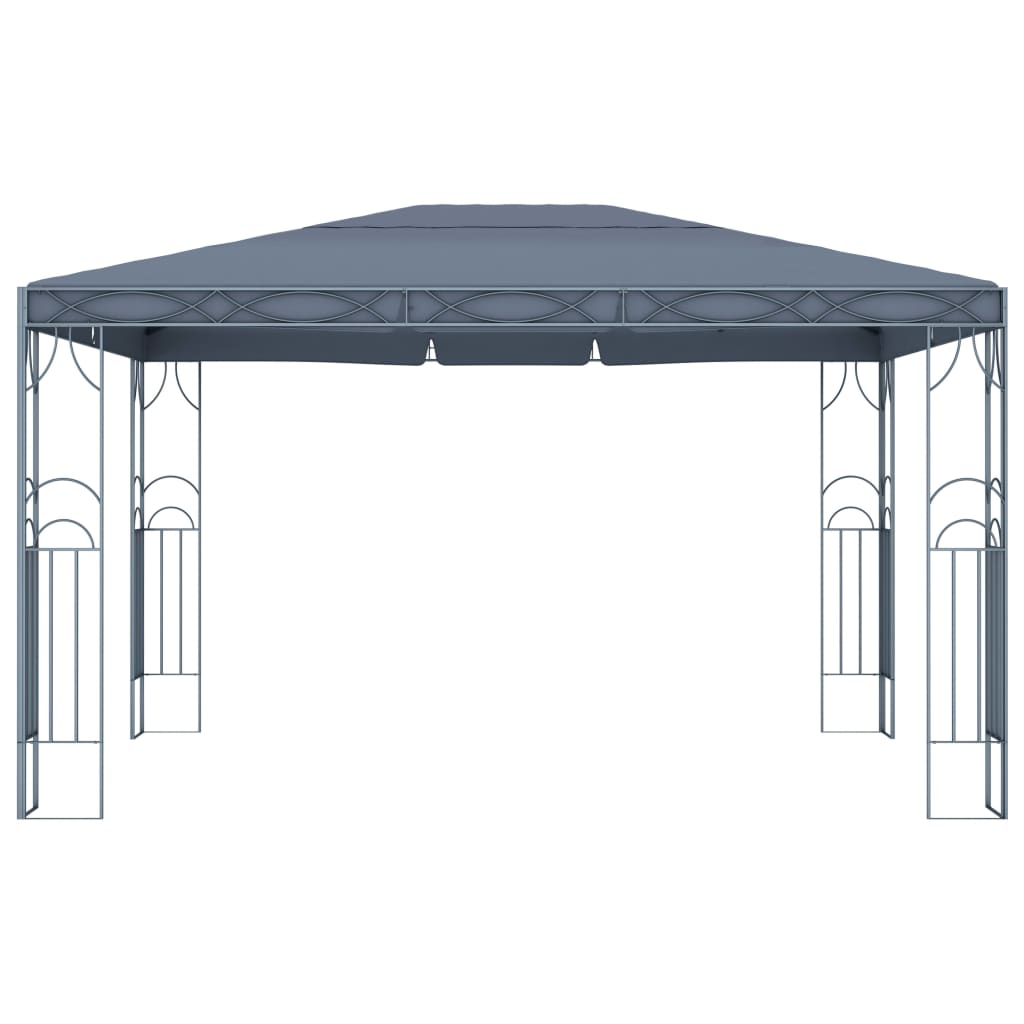 vidaXL Gazebo | UV-resistant materials | Gazebo Canopies | Rectangular - Anthracite - 400 x 300 cm