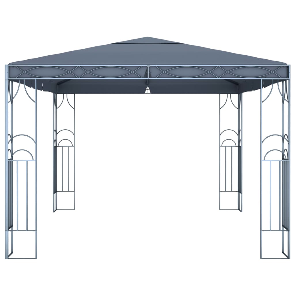vidaXL Gazebo | UV-resistant materials | Gazebo Canopies | Rectangular - Anthracite - 400 x 300 cm