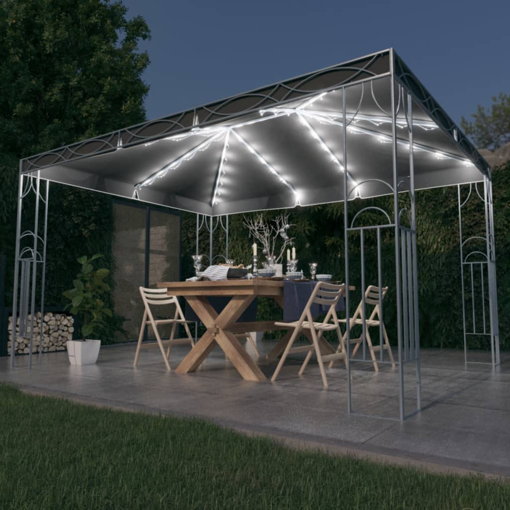 vidaXL Gazebo | UV-resistant materials | Gazebo Canopies | Rectangular - Anthracite - 400 x 300 cm