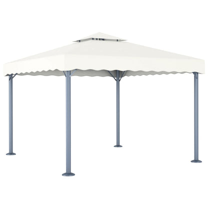 vidaXL Gazebo | Cream | Aluminium | 300x300 cm | Seats Many | Gazebo | Square