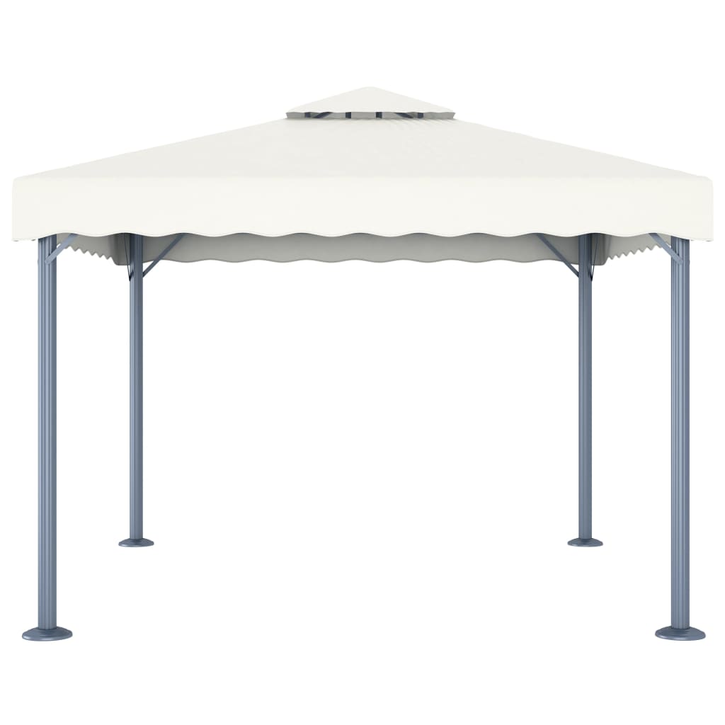 vidaXL Gazebo | Cream | Aluminium | 300x300 cm | Seats Many | Gazebo | Square