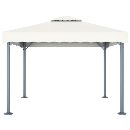 vidaXL Gazebo | Cream | Aluminium | 300x300 cm | Seats Many | Gazebo | Square