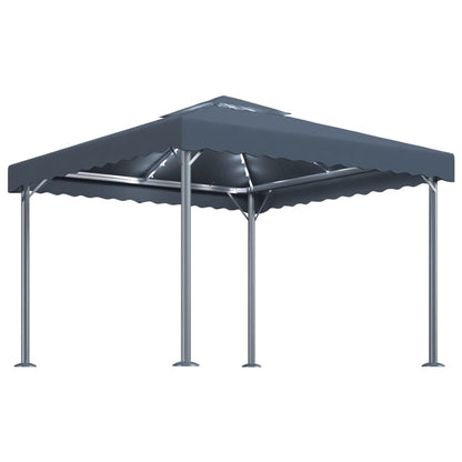 vidaXL Gazebo | Anthracite | Aluminium | 3x3 m | UV-resistant materials | Gazebo