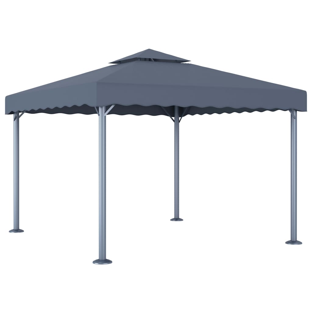 vidaXL Gazebo | Anthracite | Aluminium | 3x3 m | UV-resistant materials | Gazebo