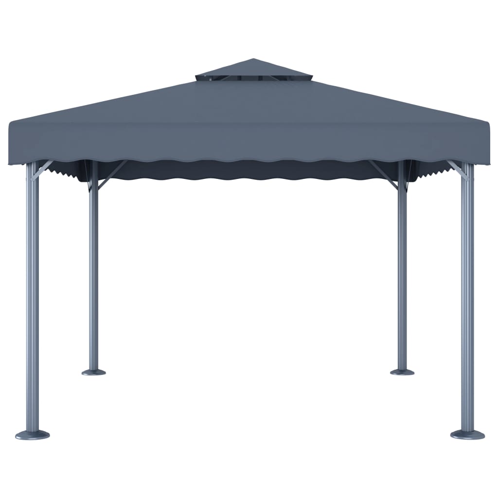 vidaXL Gazebo | Anthracite | Aluminium | 3x3 m | UV-resistant materials | Gazebo