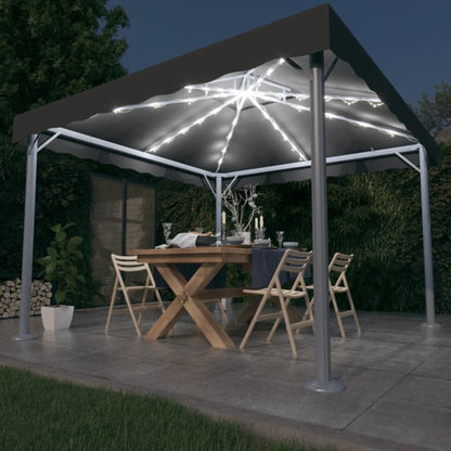 vidaXL Gazebo | Anthracite | Aluminium | 3x3 m | UV-resistant materials | Gazebo
