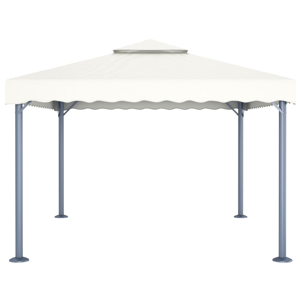 vidaXL Gazebo | Cream | Aluminium | 400x300 cm | Gazebo | Rectangular