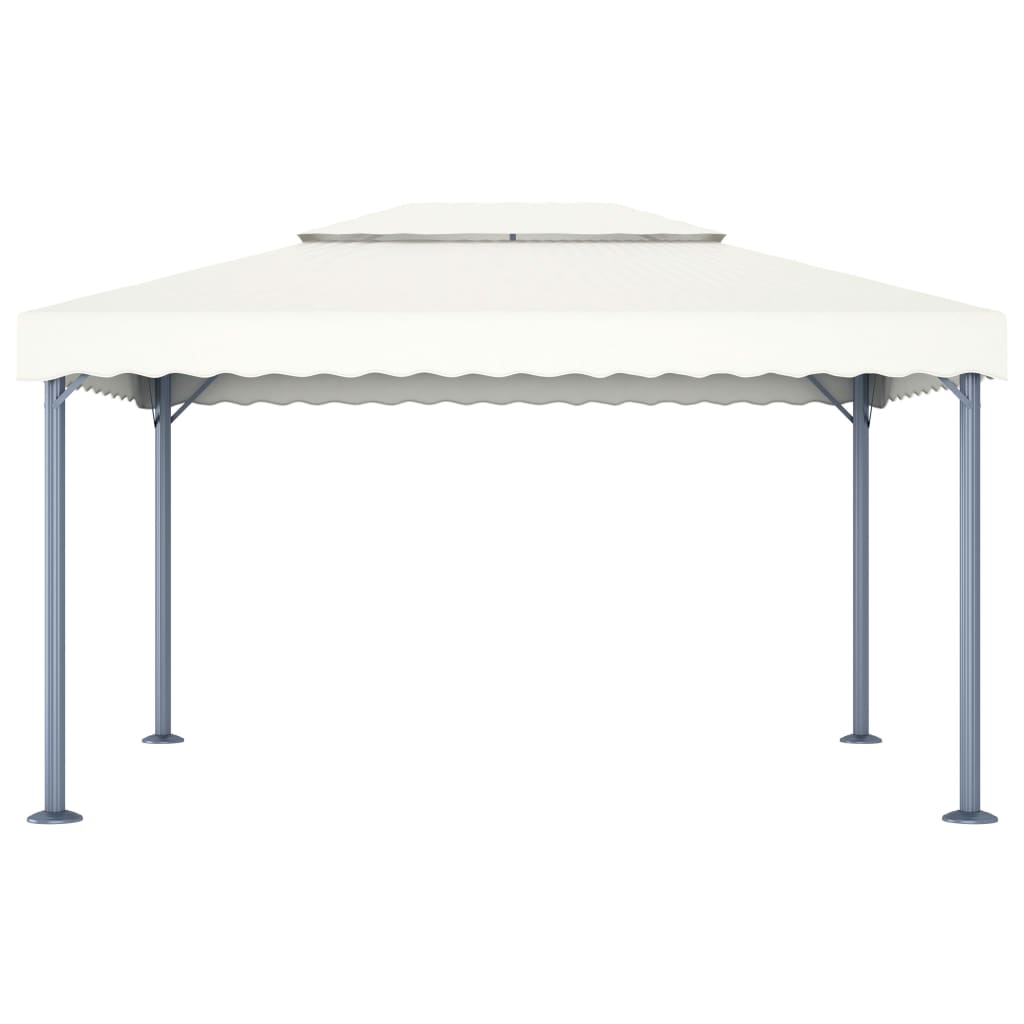 vidaXL Gazebo | Cream | Aluminium | 400x300 cm | Gazebo | Rectangular