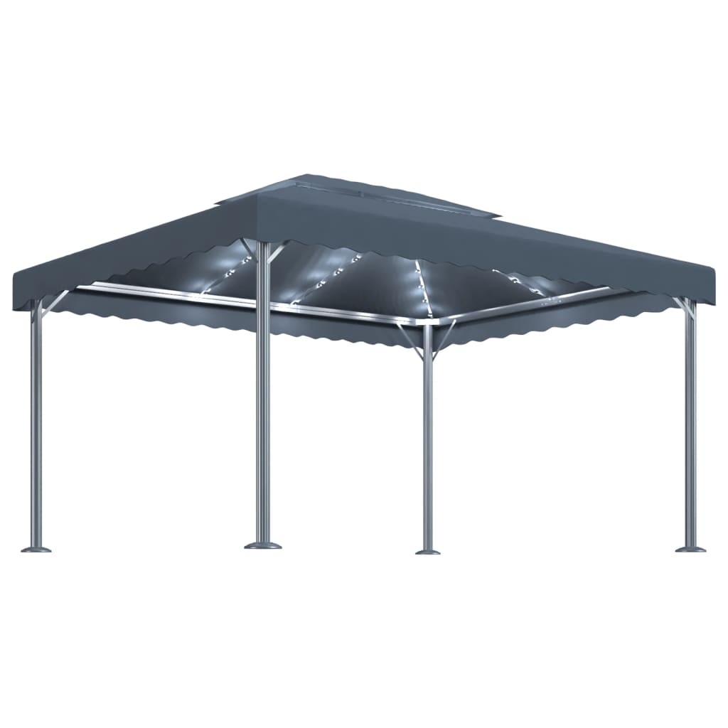 vidaXL Gazebo | Anthracite | Aluminium, Steel, Oxford Fabric with PA coating