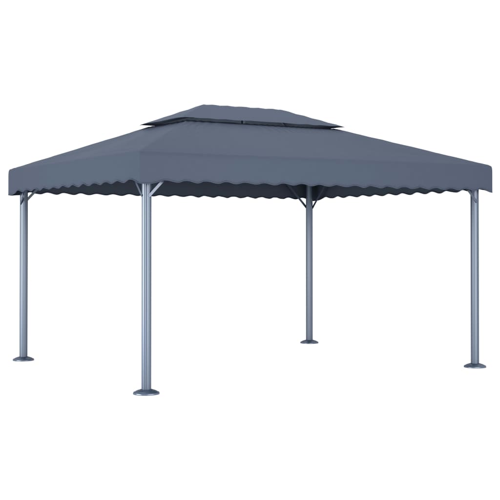 vidaXL Gazebo | Anthracite | Aluminium, Steel, Oxford Fabric with PA coating