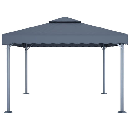 vidaXL Gazebo | Anthracite | Aluminium, Steel, Oxford Fabric with PA coating