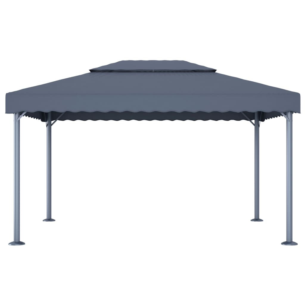 vidaXL Gazebo | Anthracite | Aluminium, Steel, Oxford Fabric with PA coating