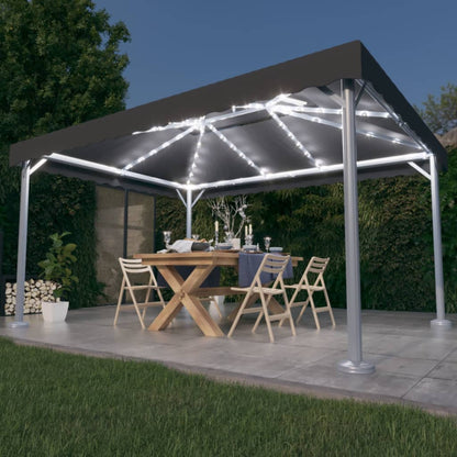 vidaXL Gazebo | Anthracite | Aluminium, Steel, Oxford Fabric with PA coating