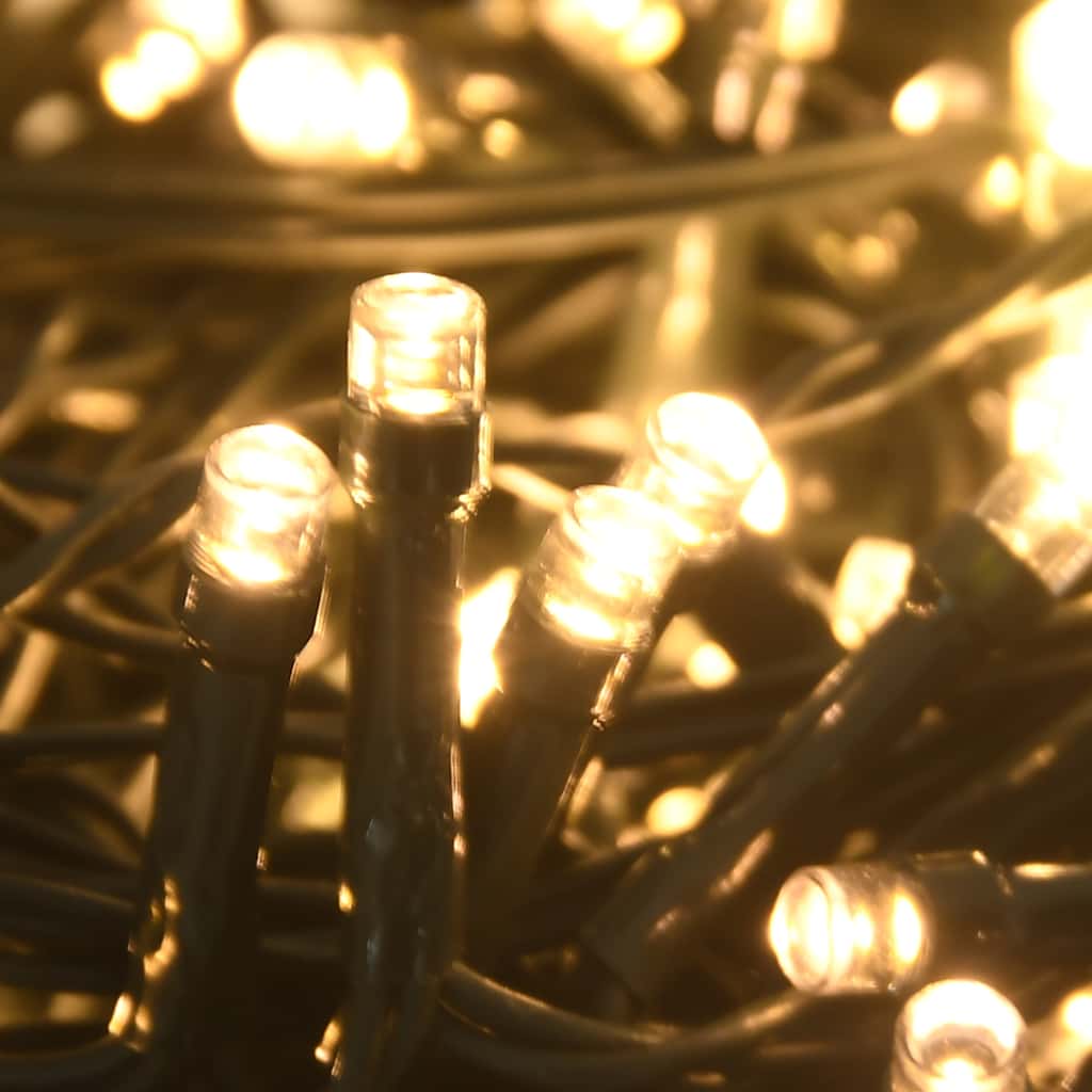 vidaXL 120 Piece Christmas Ball Set with Peak and 300 LEDs Gold&Bronze - gold and bronze