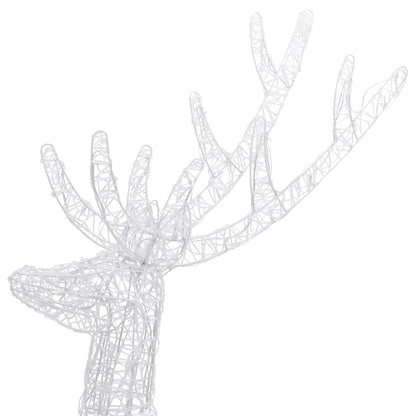 vidaXL XXL Acrylic Christmas Reindeer 250 LED 180 cm Colourful - Multicolour - 96 x 40 x 180 cm