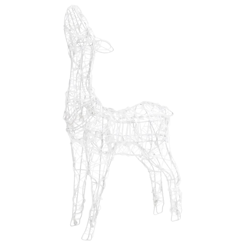 vidaXL Acrylic Reindeer Family Christmas Decoration 160 LED Blue