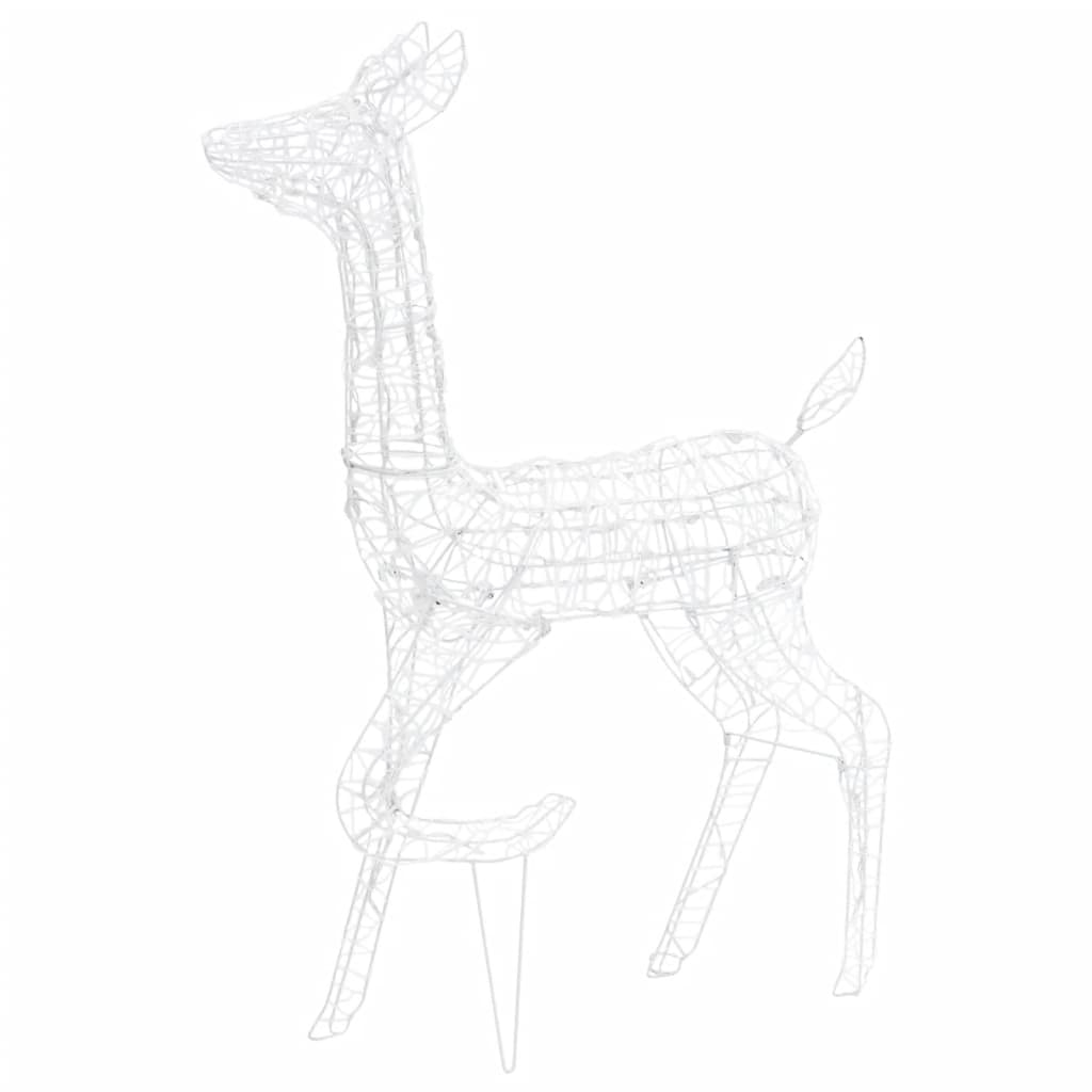 vidaXL Acrylic Reindeer Family Christmas Decoration 300 LED Cold White