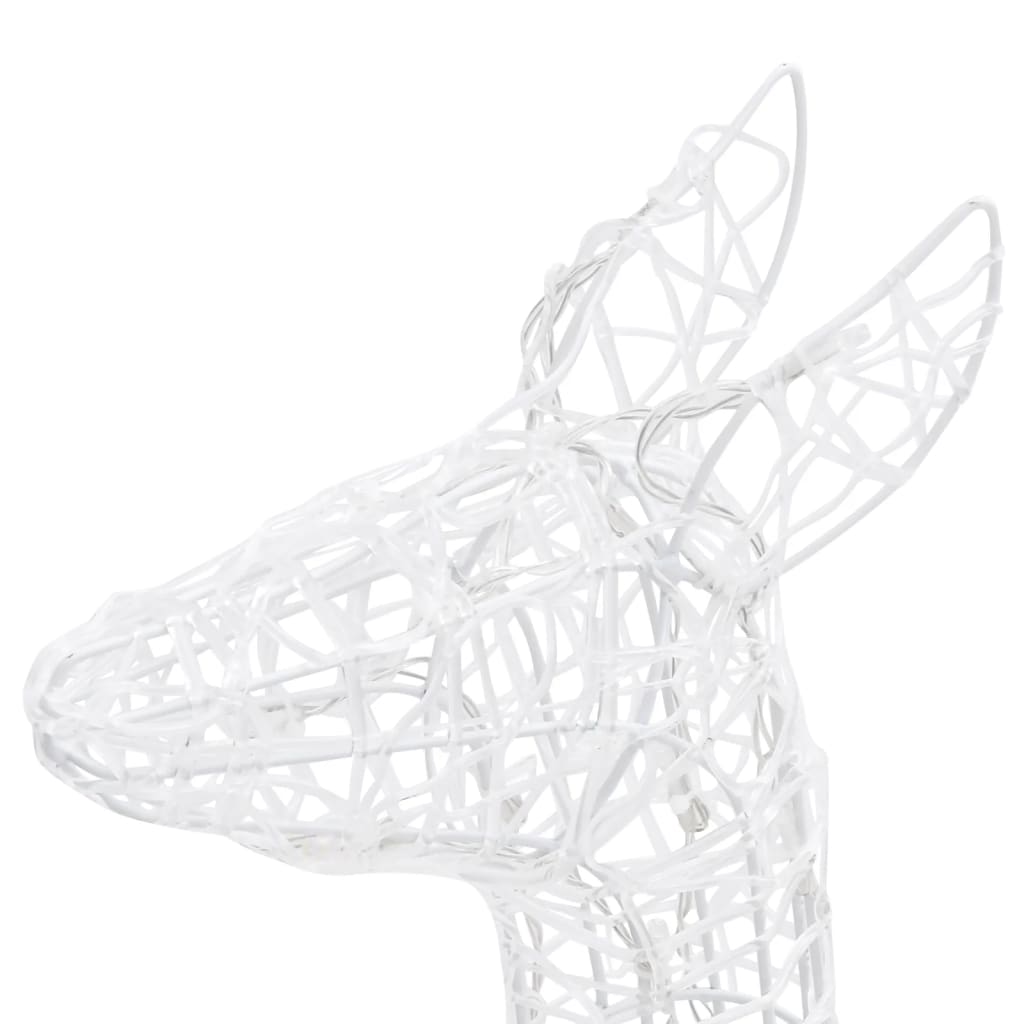 vidaXL Acrylic Reindeer Family Christmas Decoration 300 LED Colourful - Multicolour