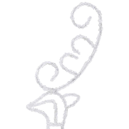 328509 vidaXL Acrylic Christmas Flying Reindeer&Sleigh 260x21x87cm Warm White - 260 x 21 x 87 cm