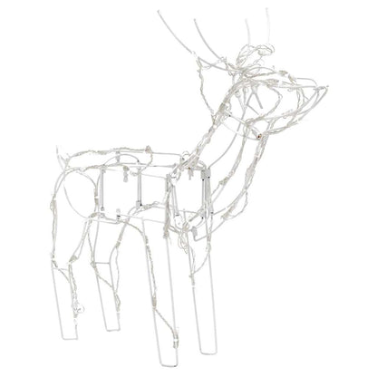vidaXL 3 Piece Christmas Light Display Reindeers 229 LEDs - multicolour