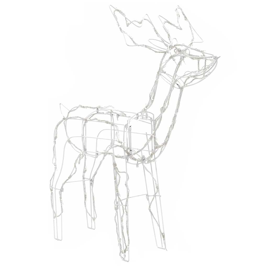 vidaXL 3 Piece Christmas Light Display Reindeers 229 LEDs - multicolour