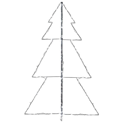 vidaXL Christmas Cone Tree 200 LEDs Indoor and Outdoor 98x150 cm - White - 150 x 98 cm