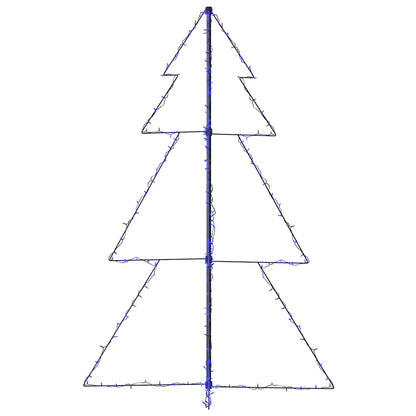 vidaXL Christmas Cone Tree 200 LEDs Indoor and Outdoor 98x150 cm - Blue - 150 x 98 cm