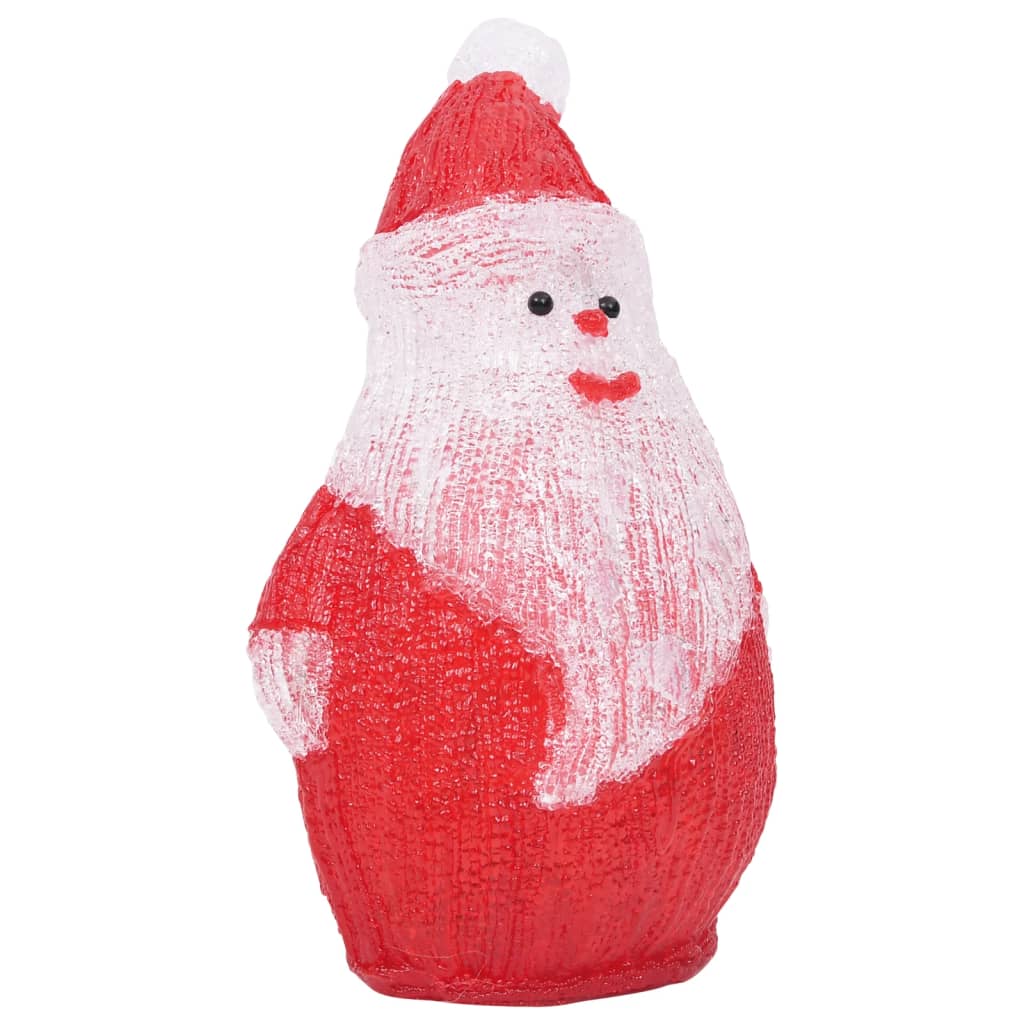 vidaXL LED Christmas Acrylic Santa Figure Indoor and Outdoor 28cm - Red