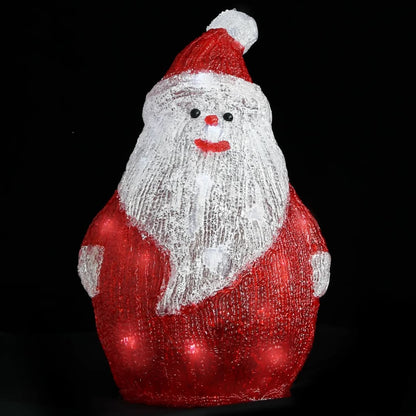 vidaXL LED Christmas Acrylic Santa Figure Indoor and Outdoor 28cm - Red
