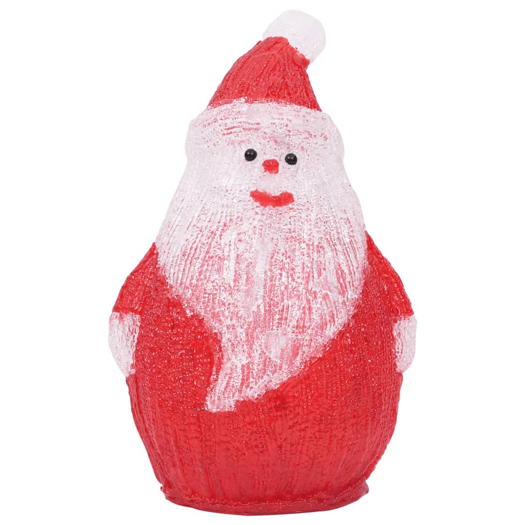 vidaXL LED Christmas Acrylic Santa Figure Indoor and Outdoor 28cm - Red