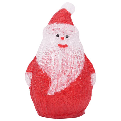 vidaXL LED Christmas Acrylic Santa Figure Indoor and Outdoor 28cm - Red