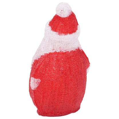 vidaXL LED Christmas Acrylic Santa Figure Indoor and Outdoor 28cm - Red