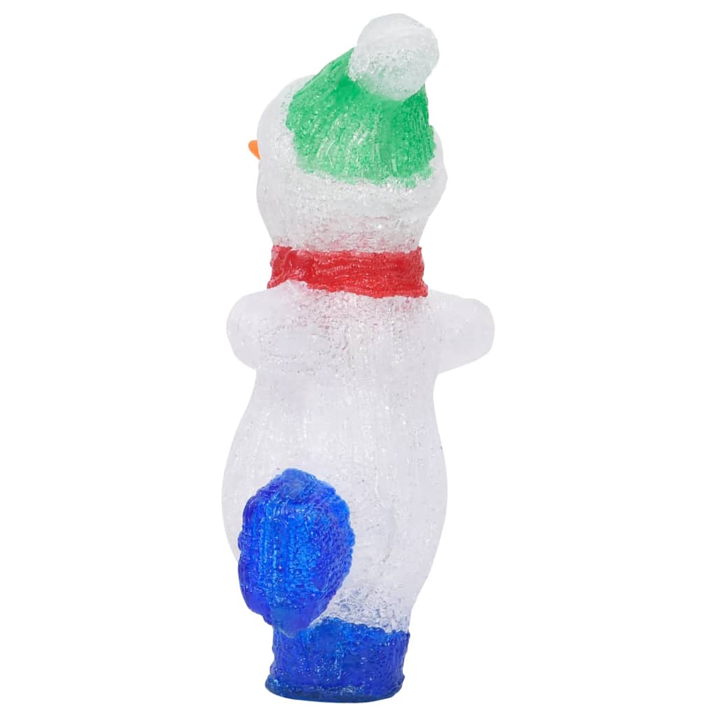 vidaXL LED Christmas Acrylic Snowman Figure Indoor and Outdoor 30cm - White