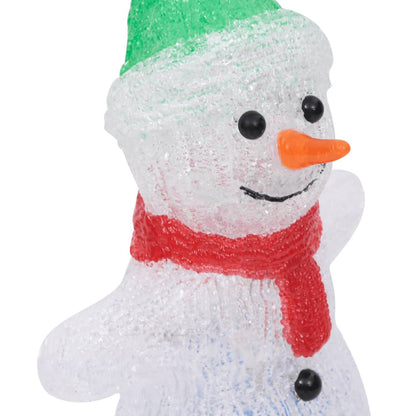 vidaXL LED Christmas Acrylic Snowman Figure Indoor and Outdoor 30cm - White