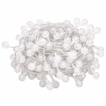 328810 vidaXL Globe Fairy String Lights 20m 200 LED Warm White 8 Function - 2000 cm