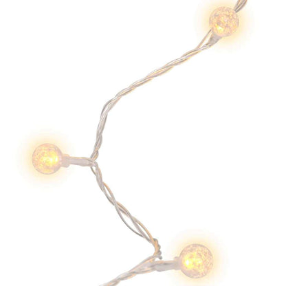 328810 vidaXL Globe Fairy String Lights 20m 200 LED Warm White 8 Function - 2000 cm