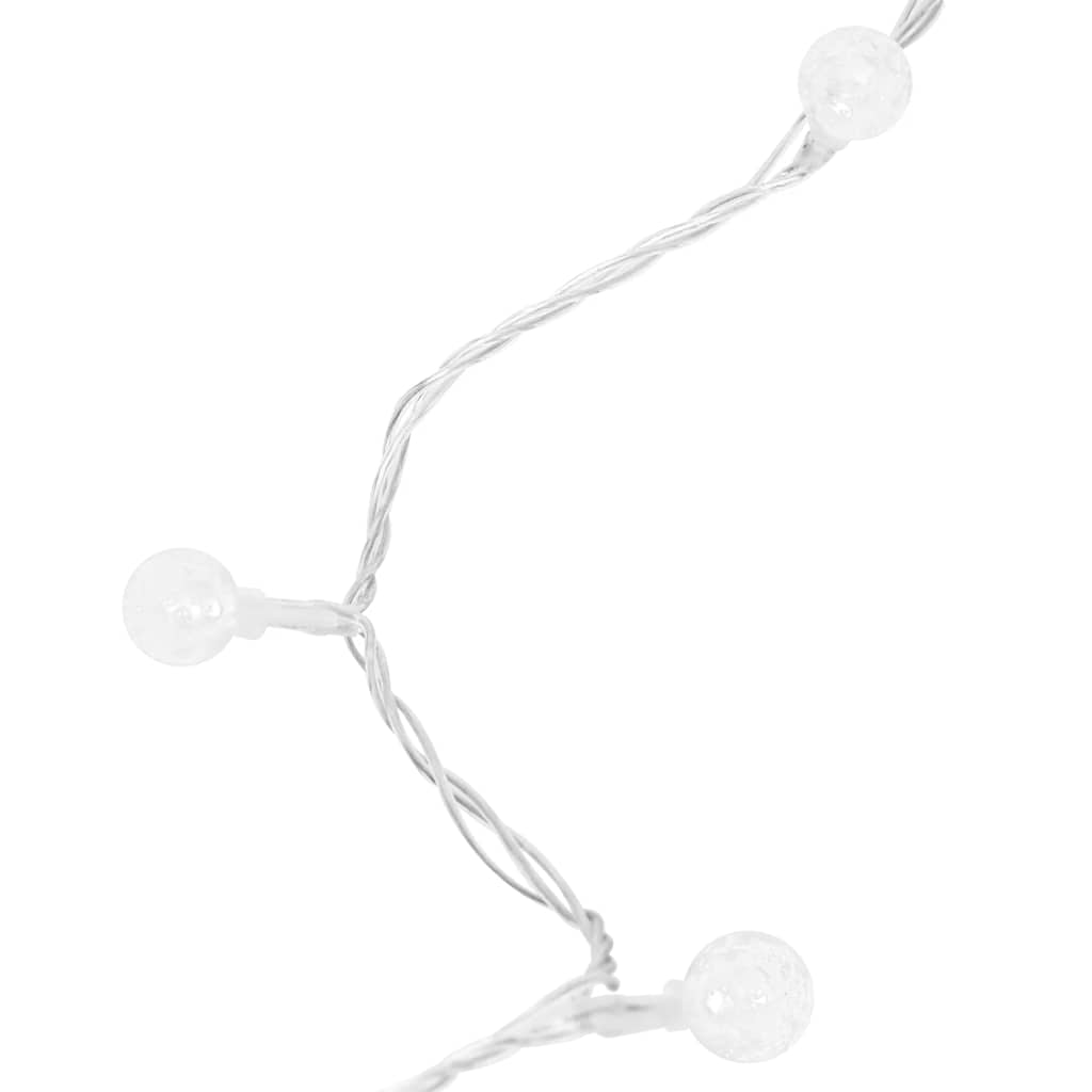 vidaXL Globe Fairy String Lights 20m 200 LED Cold White 8 Function - 20 m