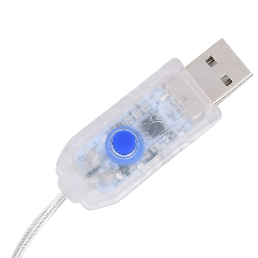 vidaXL Globe Fairy String Lights 40m 400 LED Cold White 8 Function - 40 m