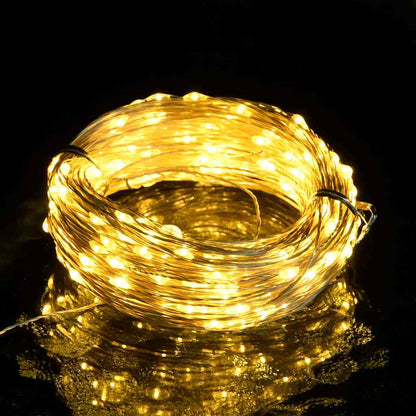 328847 vidaXL LED Micro Fairy String Lights 40m 400 LED Warm White 8 Function - 4000 cm